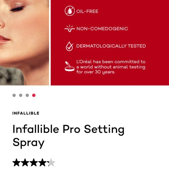 Free w/ Bundle L'OREAL PARIS - Infallible Pro Spray & Set - Picture 5 of 16